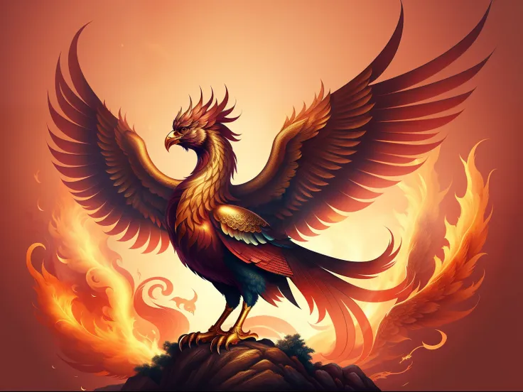 a phoenix, chinese zodiac, with delicate texture and ultra high definition, digital art style.