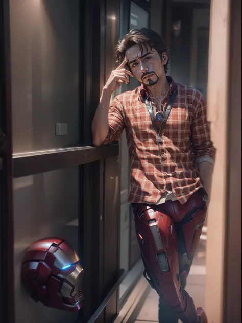 Changing face in iron man