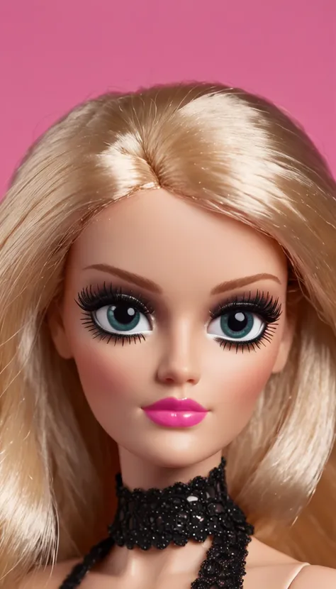 barbie mit kleinen augen aus dem kino 170 gross schwarze kleidung