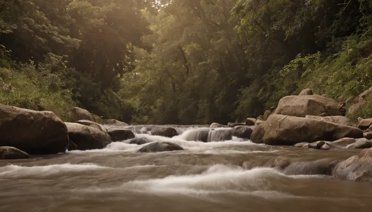 Com o tempo, The waters of the river were shaping the stone. Elas a tornaram mais forte e mais resistente.

A pedra crescia a cada dia, and his dream seemed more and more possible.