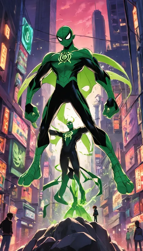 Ben 10 Green Spiderman