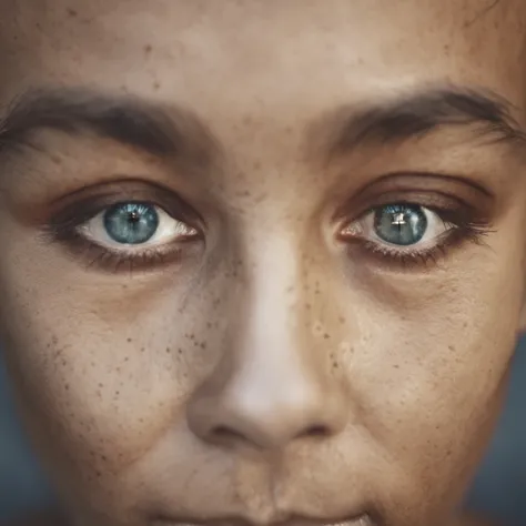 simple human face, close=up, different skin, eyes, face shape, skin colors, religion