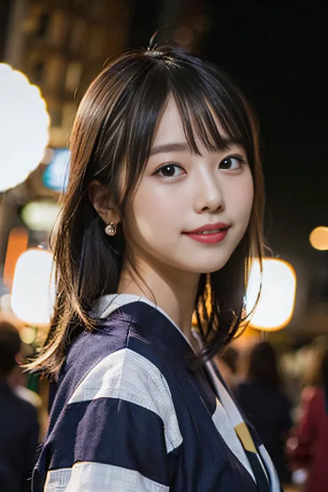 (8K、Raw photography、top-quality、​masterpiece:1.2)、(realisitic、Photorealsitic:1.37)、ultra-detailliert、超A high resolution、女の子1人、beautifull detailed face、A smile、Constriction、(Slim waist) :1.3)、Beautiful detailed skin、Skin Texture、Floating hair、Professional L...