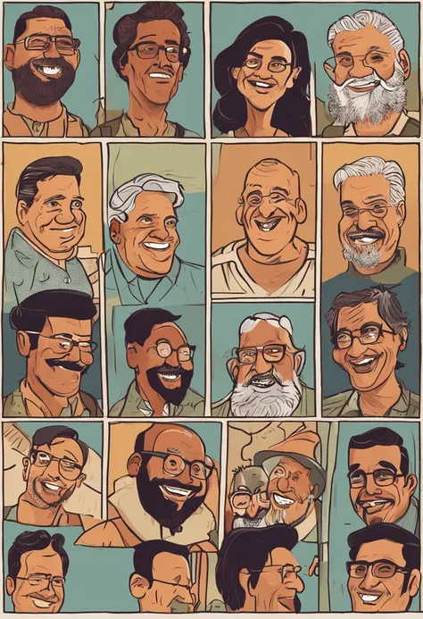 there is a man and woman that are smiling for a picture, david rios ferreira, José Moncada, caio santos, andres rios, Ronaldo Nazario, Dan dos Santos, jewish young man with glasses, Retrato de Danny Gonzalez, icaro carvalho, cerca de 3 5 anos, Cristiano Or...