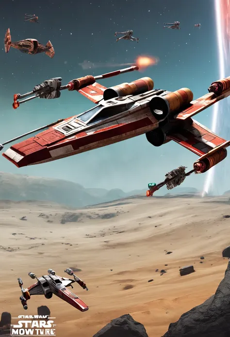 cenario de naves x wings star wars em guerra contra um destroier imperial