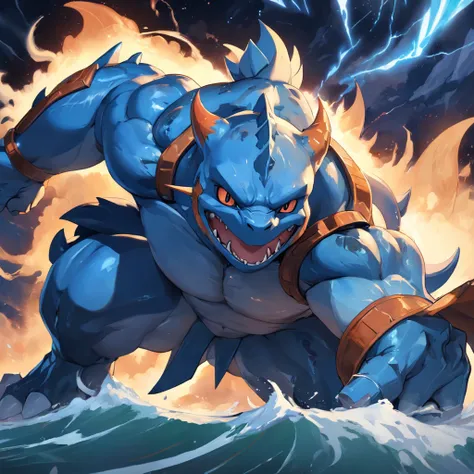 uma arte perfeita de Raiuchu, blastoise, charizard, venusauro ultra instinto, olhos prateados, envolto em energias e raios prateados, expression serious, well-defined muscles, Sombra realista, incredible details, olhos perfeitos, perfect hands, corpo intei...