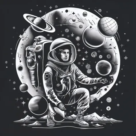 drawing of a man in a space suit, detailed astronaut, portrait of astronaut, astronaut, lonely astronaut, astronaut in space, space travel, portrait of an astronaut, astronaut stranded on planet, futuristic astronaut, astronaut lost in liminal space, of sp...