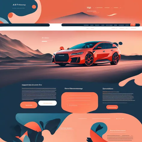 beautiful web design ui ux background landing page automobiles –ar 16:9 –no hands –q 2 –v 5 –s 750 --auto --s2