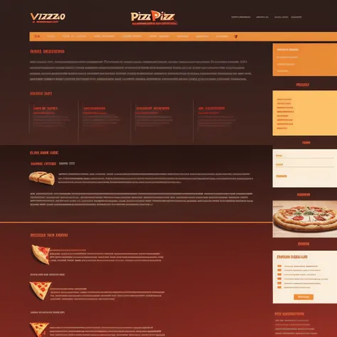 beautiful website for pizza delivery resturant, ui, ux, ui/ux, red, yellow, brown, gradient, pizza, 1980px, desktop–v4–stylized 900 –test –creative