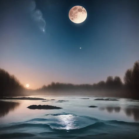 Turbid Water Moon Illuminates Pure