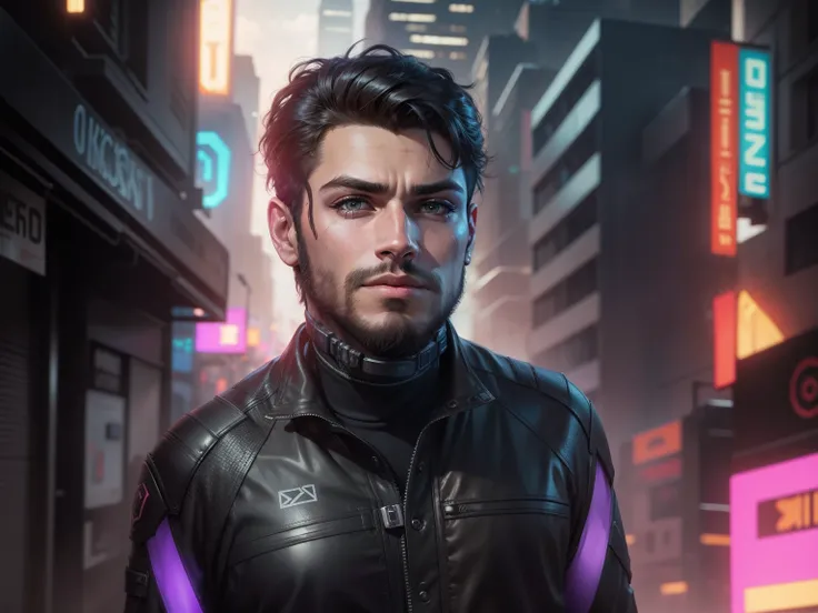 Change background cyberpunk handsome boy,realistic face, 8k, ultra realistic, super hero