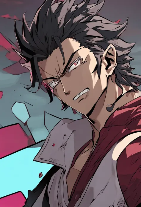 Rengoku Kyojuro, smiling, black hair