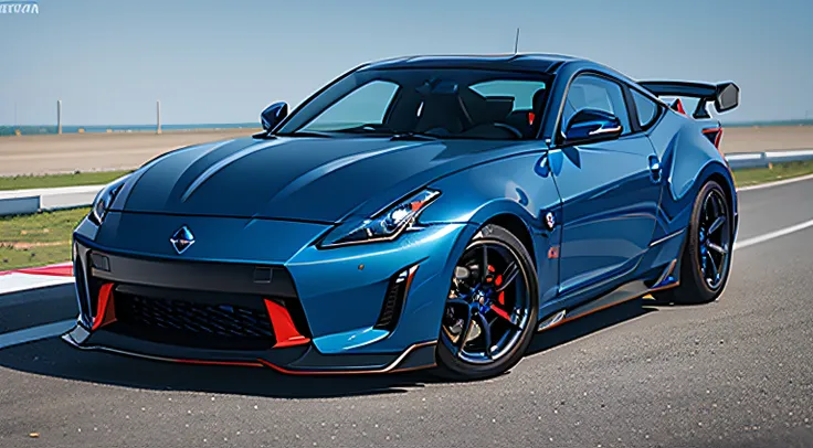 Blue Nissan Z