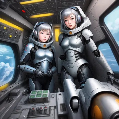 Today is the year 2366, and I entered the starship cockpit as usual, and my co-pilot was a silver combat robot。