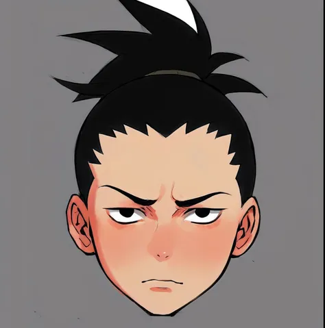 personagem de anime com um cabelo preto e uma camisa branca, shikamaru, shikamaru nara, cara de anime raivoso altamente detalhado, sombreamento estilo anime plano, personagem estilo anime, cara de anime perfeita, cara de anime, Anime detalhado soft face, r...