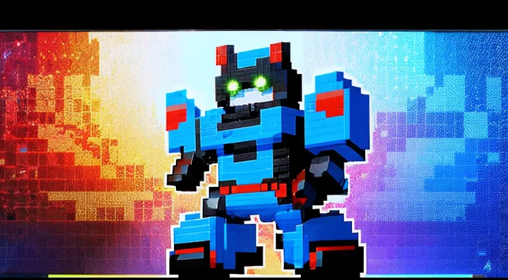 pixel game，character  design，Transformers robots， Pixel art #pixelart，super-fine