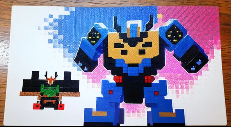 pixel game，character  design，Transformers robots， Pixel art #pixelart，super-fine