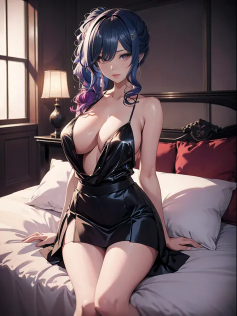 Anime - Stylish woman sitting on a rose bed in lingerie, seductive anime girls, Guweiz in Pixiv ArtStation, Guweiz on ArtStation Pixiv, Extremely detailed Artgerm, Guviz, beautiful and seductive anime woman, 8K high quality detailed art, trending on artsta...