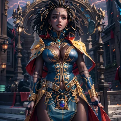 Masterpiece epic sunLight girl Heroe Marvel "Storm" outfits Beholder ultra realist saturate meticulously intricate ultra pro-photorealistic optimal ultra high_quality accurate ultra high_detail ultra_highresolution color-coded shading max perfection reflex...