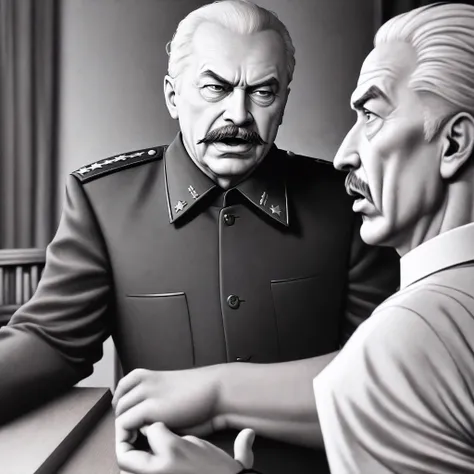 Stalin loudly reprimanded Khrushchev with anger