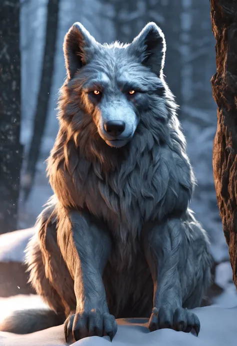 4k, high resolution, masterpiece quality, exquisite color depth, balanced shadows, evocative lighting, featured on e621, (by Chunie), anthro, anthro art, ((portrait)), male wolf, silver-gray fur with dark undertones, (textured fur detail), (macro height:1....