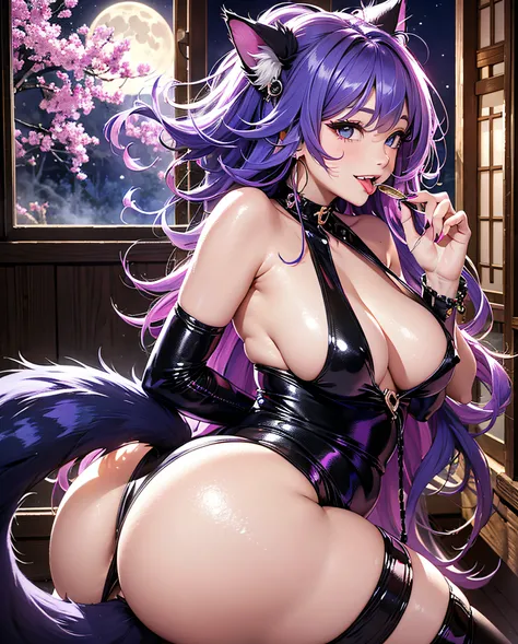 16K Ultra High Definition
Highest Quality
Glamorous cat girl
Super big ass and super big ass
Super Detail
Ultra-realistic body
Shiny skin
Glossy detailed hair texture
long beautiful long hair with gradient color from black to blue,,,,,,,,,,,,,
Sly smile
Cu...