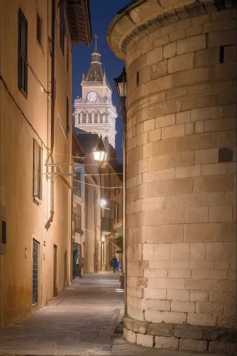 reimagine this street 200 years in the future, hyperrealistic photo