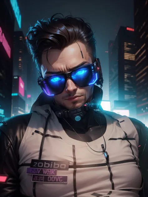 Change background, cyberpunk , change clothes ,handsome boy , 4k