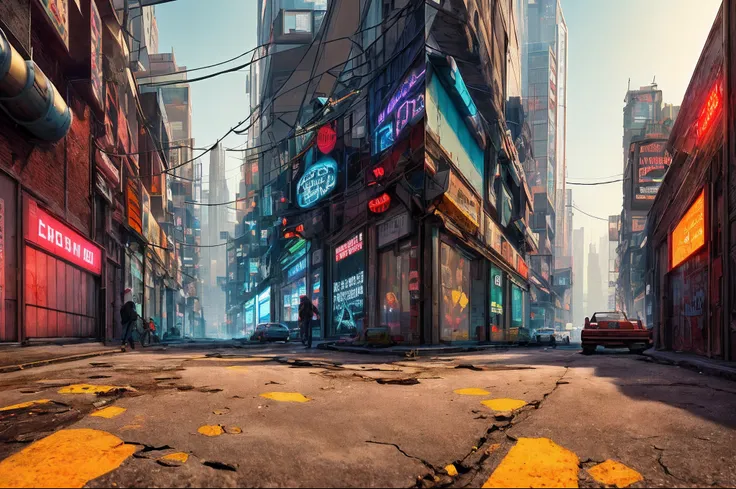 Cyberpunk dawns
Elderly people, Narrow alleys of futuristic cities, Surrounded by towering skyscrapers decorated with holographic advertisements; The alley is dimly lit, With rusted pipes and cracked pavement, Contrast with the high-tech environment (Inspi...