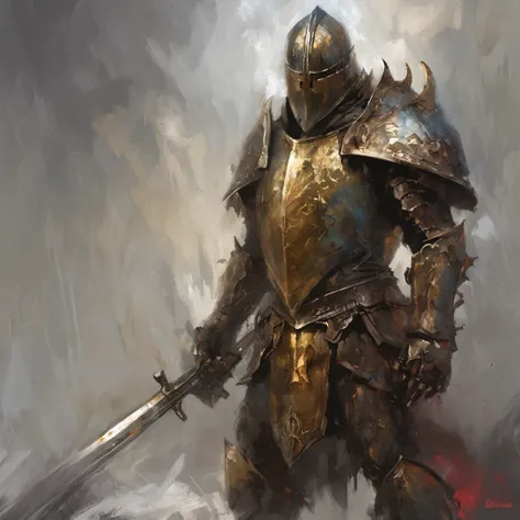 In a kingdom ravaged by darkness and despair, Imagine a scenario，A heavily armed angel knight appears as a beacon of hope. Dressed in glittering armor, The knight stands tall，Stretch your wings, Exudes an aura of strength and unwavering determination. Set ...