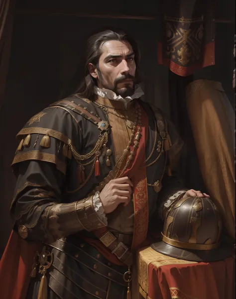 Hernan Cortes, Spain Great conquistador, Spain commander, captain, victorious, 16th century, renaissance, age of exploration, the greatest of all the times, age of 34, very handsome, fortunate, lucky, man, Spanish, Conquistador of all seas, great hero,impr...