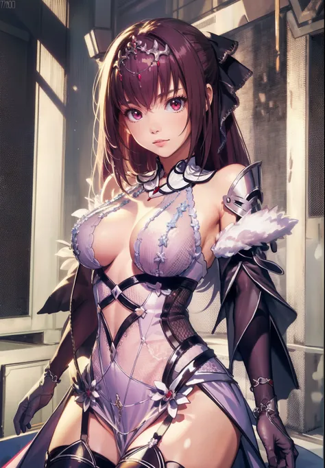 masterpiece, best quality, high resolution,
C3, CasterFinalOutfit, 1girl, solo, gloves,