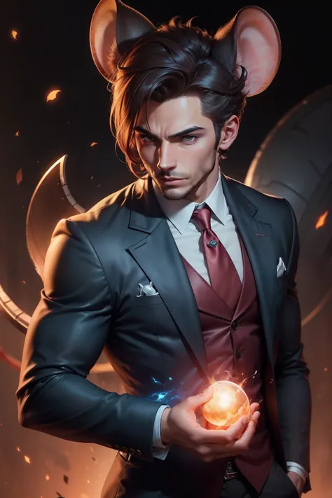 Handsome character combining mouse and cancer elements