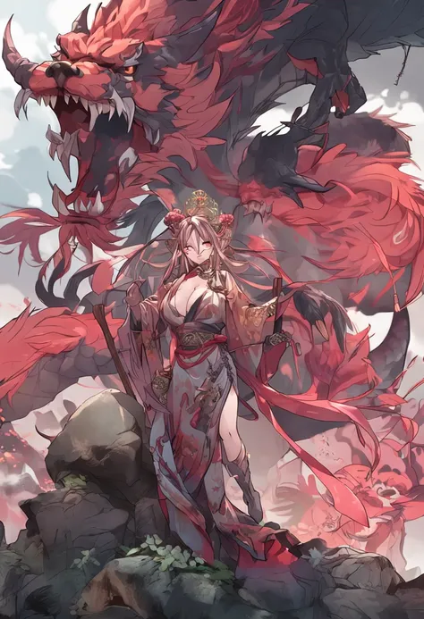 Chinese big breasts，Fox fairy，Snake demon，Mountain spirit，Tree monsters，anime big breast，Beautuful Women