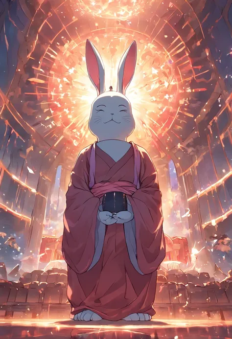 The Great Rabbit Buddha replaces the sun to emit light