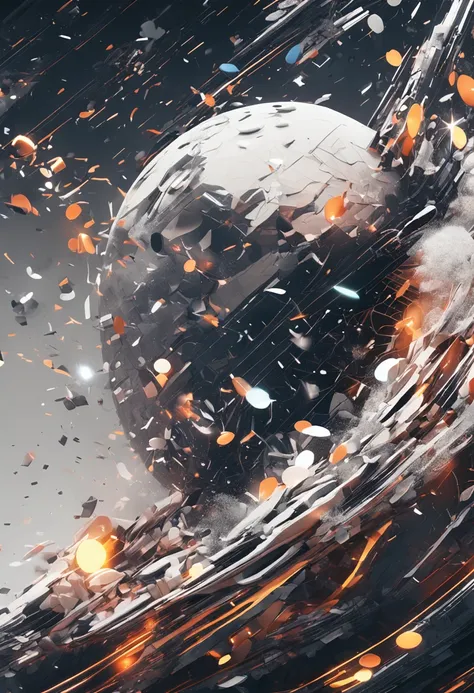 Particle explosions，deepcool logo，Dust explosion，Color patch combination，cold shades，banners，lineworks，curves，3d abstract art，sense of science and technology，k hd，Sense of space，icy，Pure scenes, not characters，Width 2:3