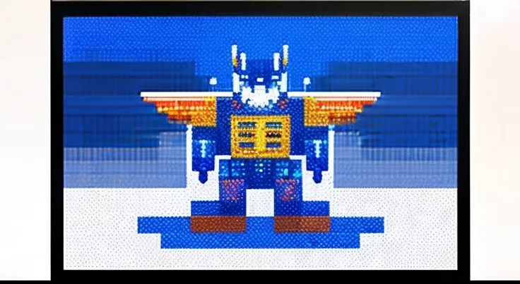 pixel game，character  design，Transformers robots，Optimus Prime， Pixel art #pixelart，super-fine