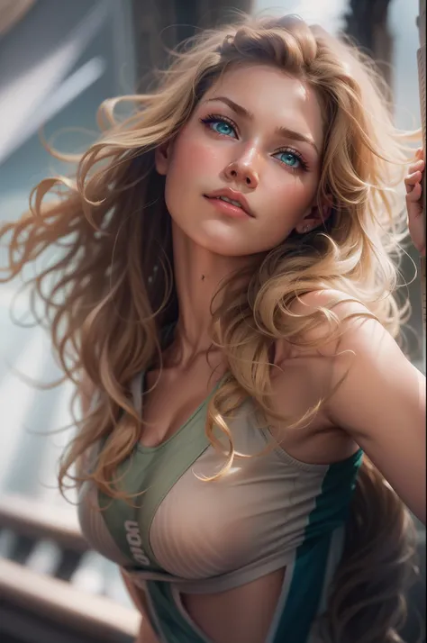 masutepiece,Best Quality,ultra-detailliert,hight resolution,in 8K,8K Portrait,Unity 8k壁纸,extremely details CG,Realistic,Raw photo,Real person,a portrait photo of,Photorealsitic,Shiny skin,Detailed skin, Gisele Bündchen,Dynamic Angle,From  above,{{{{Gisele ...