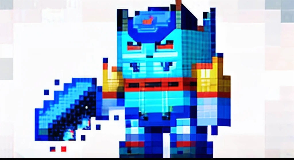 pixel game，character  design，Transformers robots，Optimus Prime， Pixel art #pixelart，super-fine