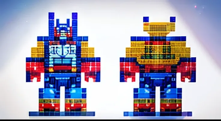 pixel game，character  design，Transformers robots，Optimus Prime， Pixel art #pixelart，super-fine