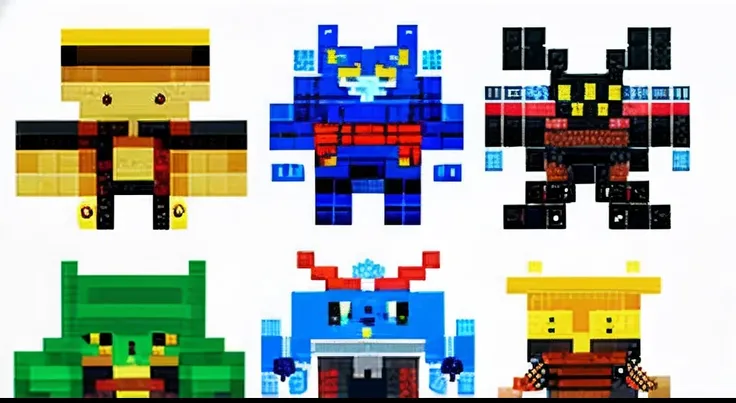 pixel game，character  design，Transformers robots，hornet， Pixel art #pixelart，super-fine，32-bit pixels