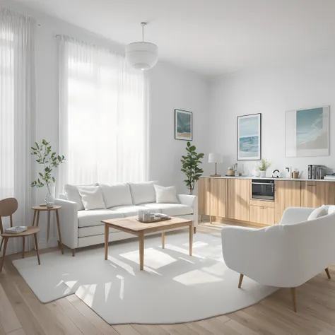 beautiful modern living room，cool white，（（（foster and partners，artist impression，artistic impression，hamish macdonald，carey morr...