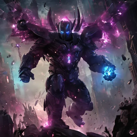 Best quality, Masterpiece, galactus, (photograph realistic:1.4), surrealism, Dream-like,fusionart, Shadowdancer, shadow magic, darkness control, stealth, shadowstep, umbral spells, hidden blade,