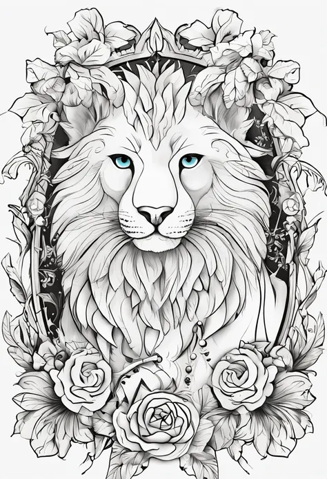 （white backgrounid）（Brooch jewelry design cute animal sweet cool black and white line drawing）, （Reasonable design with clear texture, High sharpness,Best quality, Very detailed, Masterpiece）