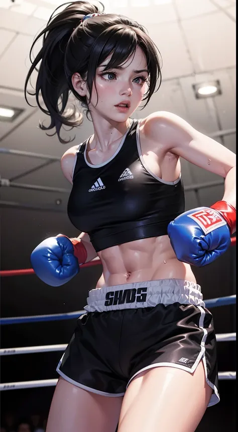 (original) , (very detailed wallpaper) , (best quality) , (masterpiece) , photographic reality, realistic, very detailed illustrations, (1 girl) , beautiful eyes, (delicate face) , perfect detail, (best lighting) , (super complex details) , 
 (boxing girl)...