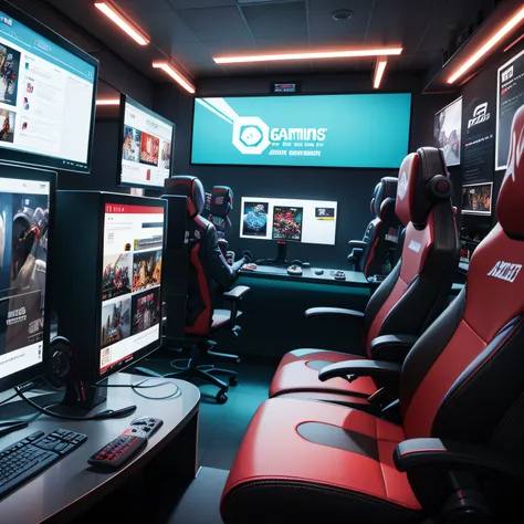 A professional gamers gaming place