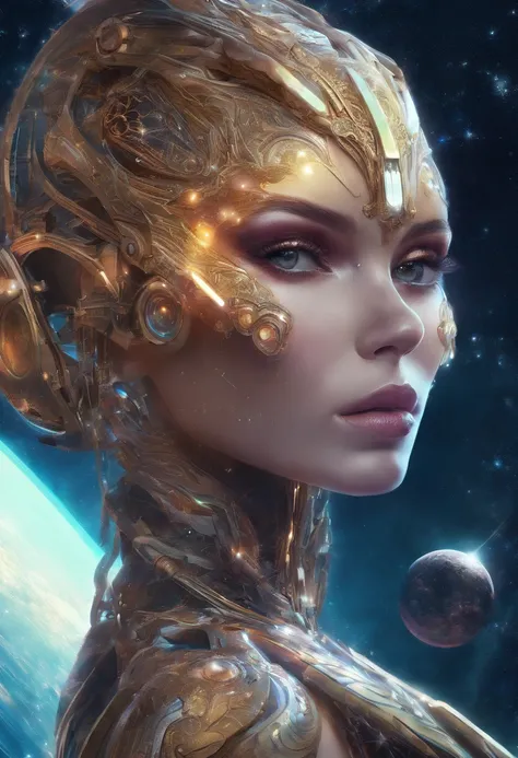 A goddess, nice perfect face with soft skinice perfect face, Concept art portrait by Greg rutkowski, Art germ, Ultra-detailed and intricate Gothic art trends in Artstation ternary colors, Fantastical, intricately details, Splash screen, Complementary color...