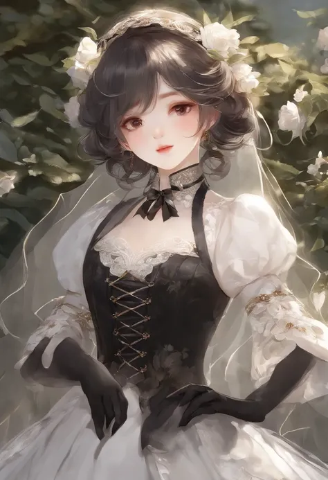 Delicate face on pixiv，Overhead shots，Thick acrylic illustration，by Kawacy，by john singer sargent，A masterpiece，upperbody，princess，one girl，white eyes，grey hair，Fair Skin，beautiful face，God light，White dress，Lots of detail，High best quality，Dregs，depraved，...