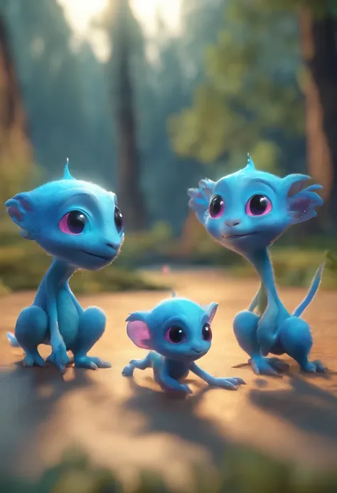 Little blue magical creatures resembling imps