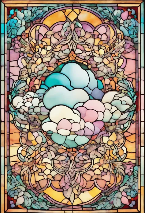 a pastel colour cloud for a wallpaper pattern